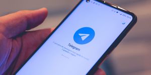 Telegram app on Android smartphone